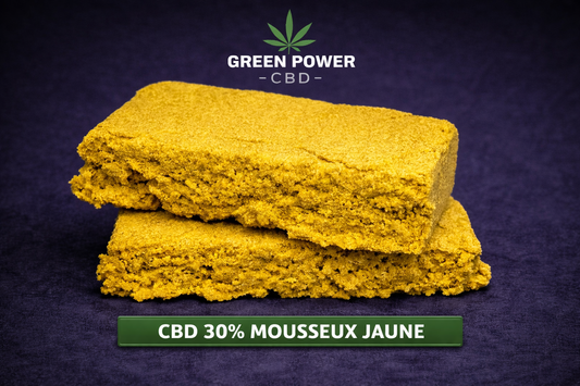 Résine CBD Premium 30% Mousseux Jaune – CBD Chill(+)